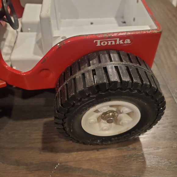 Vintage 1970’s Tonka Pressed Steel Red Big Wheel Dune Buggy Jeep 10x6 - Picture 5 of 10